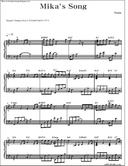 Mikas Song - Yiruma PDF