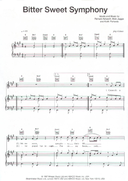Bittersweet Symphony - The Verve - PDF Piano Sheet Music Free