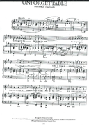 Unforgettable - Irving Gordon - PDF Piano Sheet Music Free