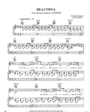 Beautiful - Christina Aguilera - PDF Piano Sheet Music Free