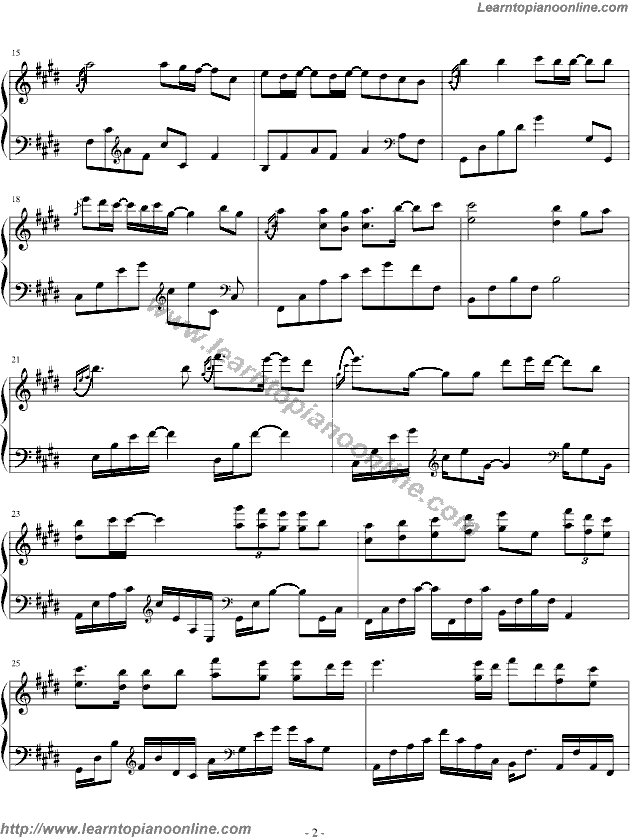 Piano Solo by Yiruma Piano Sheet Music Free