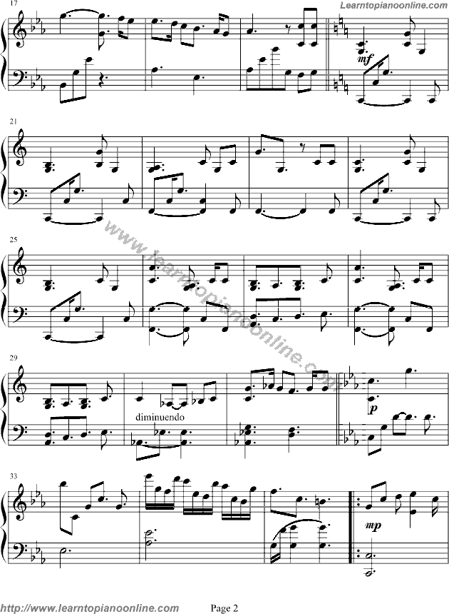 imperial march piano easy pdf