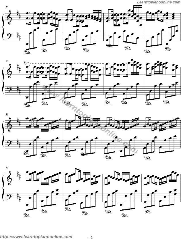 Pachelbel's Canon in D Piano Sheet Music Free