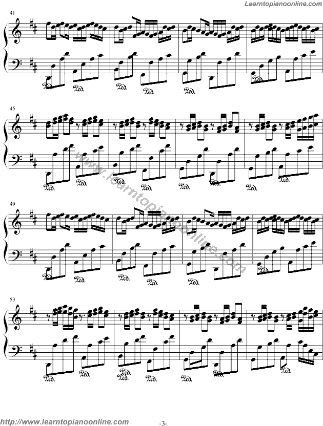 Pachelbel's Canon in D Piano Sheet Music Free