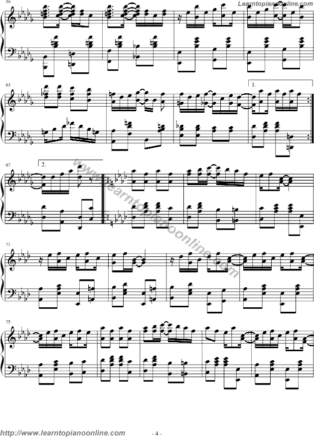 Maple Leaf Rag by Scott Joplin Piano Sheet Music Free