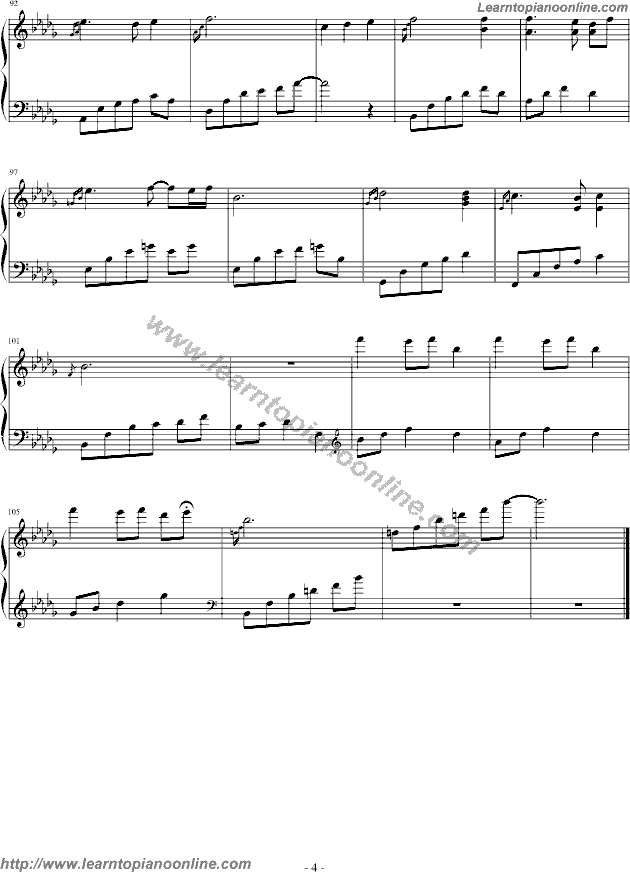 A Princess of Goguryeo by The Daydream Piano Sheet Music Free