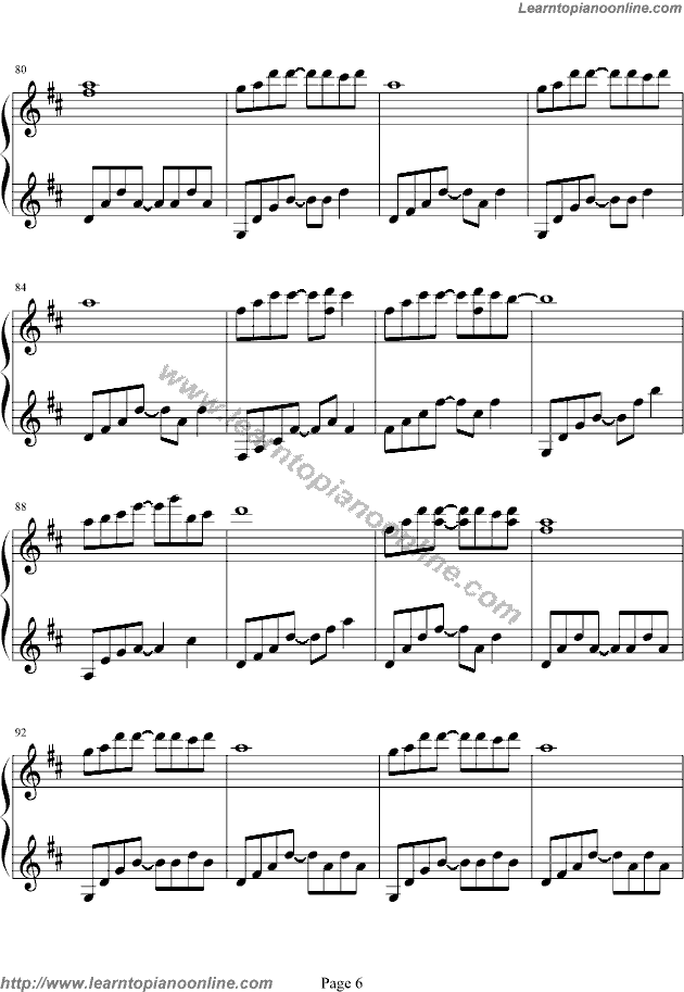 Valentine's day by the DayDream Piano Sheet Music Free
