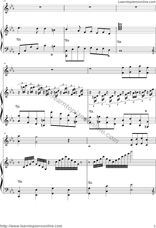 LeeLoos theme by Maksim Mrvica Piano Sheet Music Free
