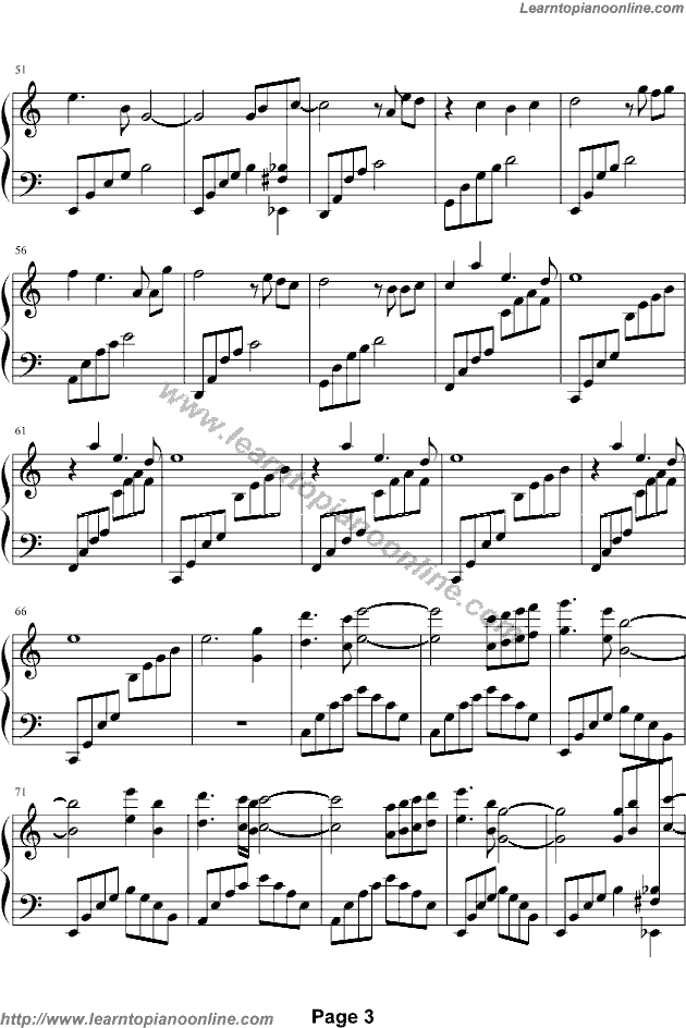 Like The Wind by S.E.N.S Piano Sheet Music Free