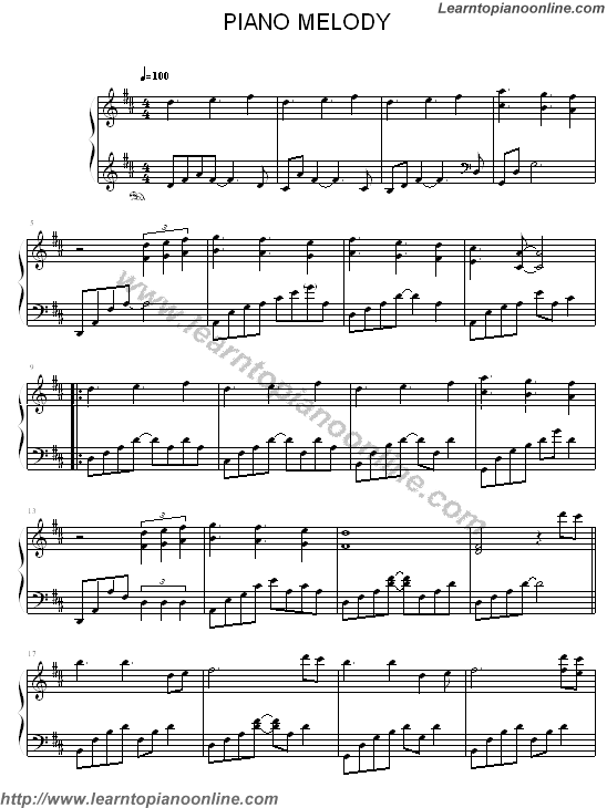 piano melody