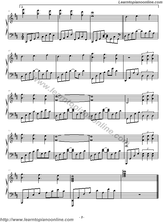 Piano Melody by Kevin Kern Piano Sheet Music Free