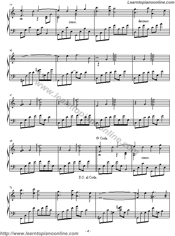 Bittersweet by Kevin Kern Piano Sheet Music Free