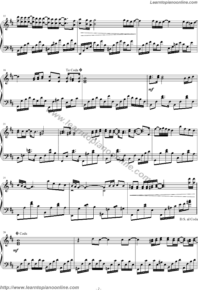 When you told me you loved me by Jessica Simpson Piano Sheet Music Free