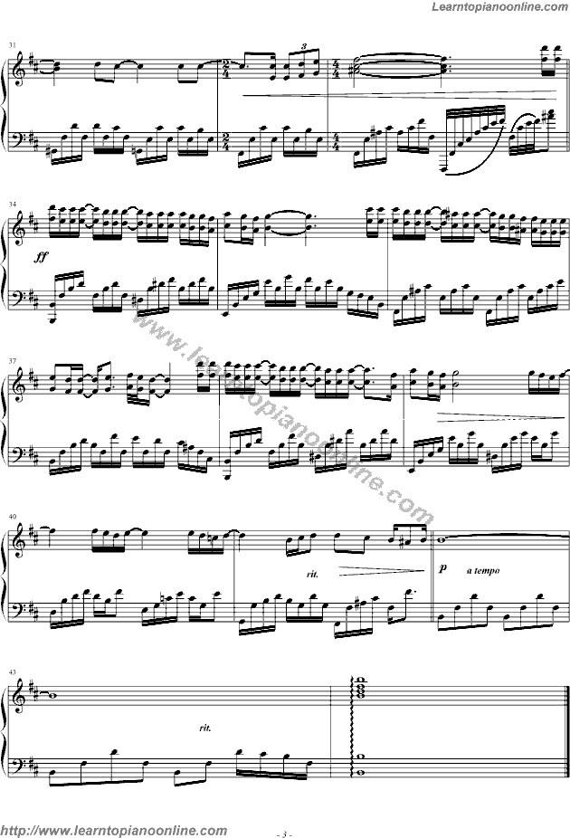 When you told me you loved me by Jessica Simpson Piano Sheet Music Free