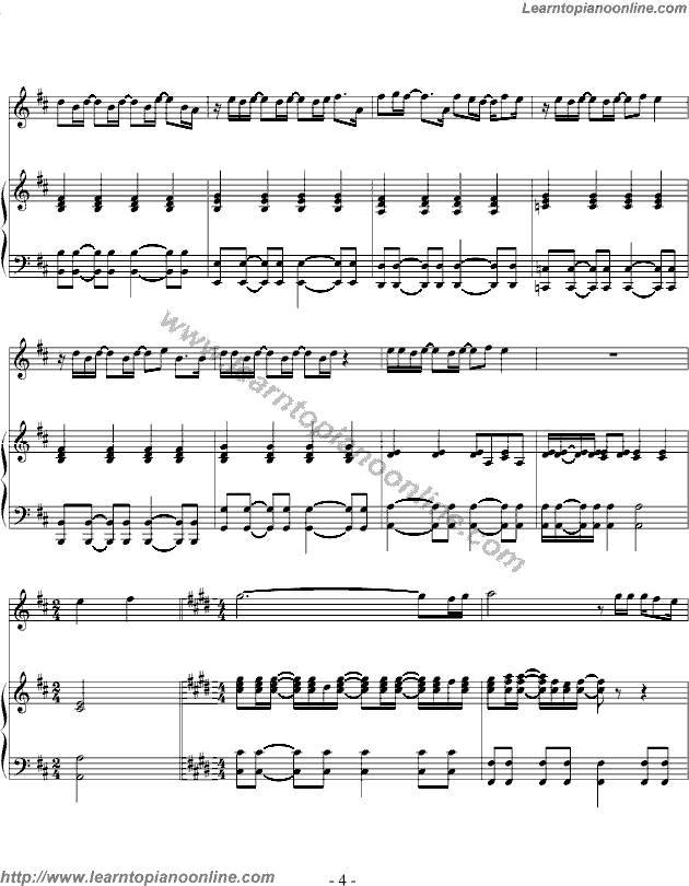 Love To Be Loved By You by Marc Terenzi Piano Sheet Music Free