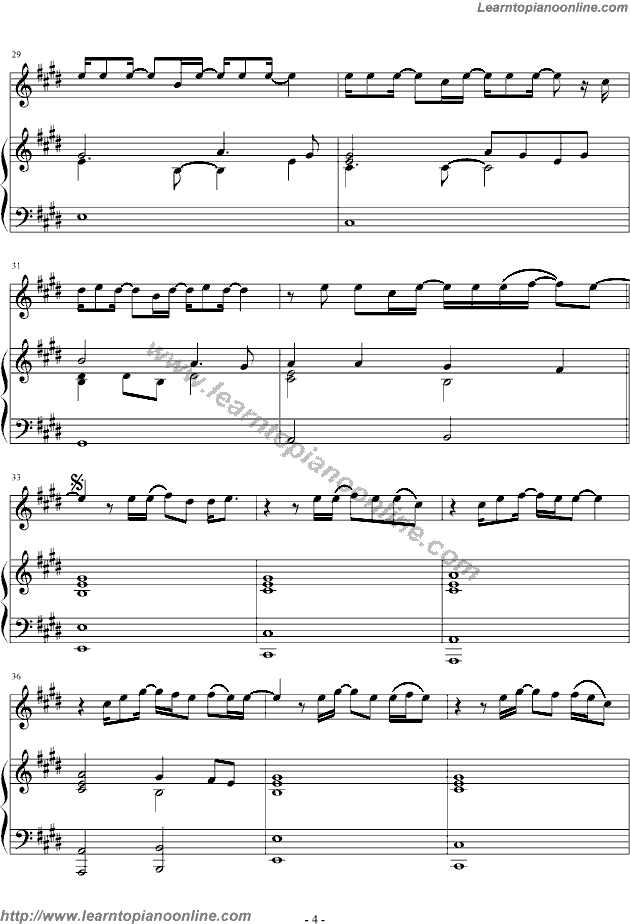 Good bye my lover by James blunt Piano Sheet Music Free