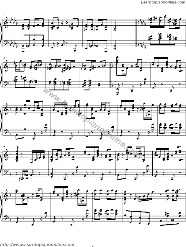 I Got Rhythm by Louis Armstrong Piano Sheet Music Free