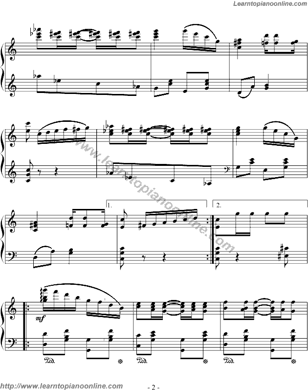 The Cascades(Jazz) by Scott Joplin Piano Sheet Music Free