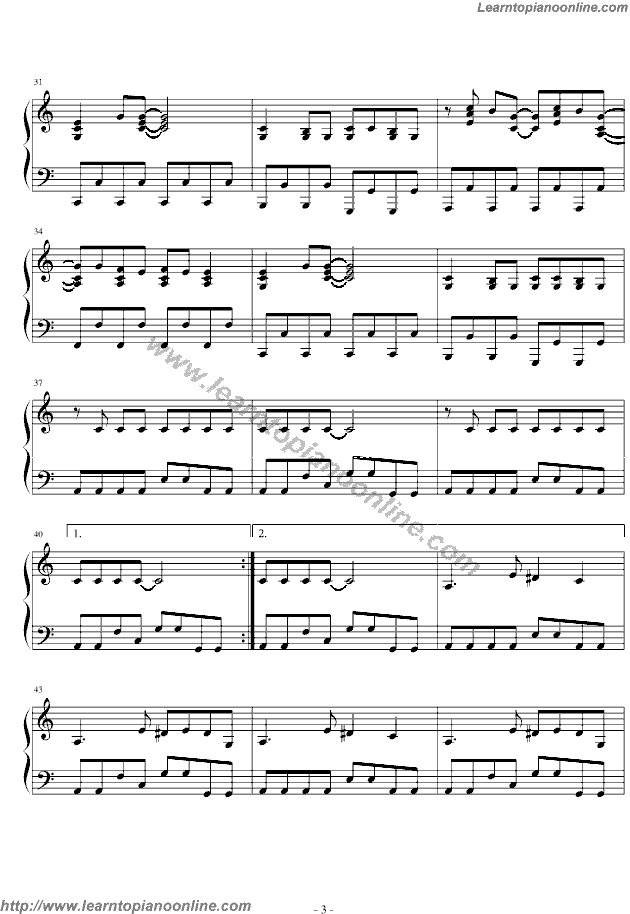 Poker Face by Lady GaGa Piano Sheet Music Free