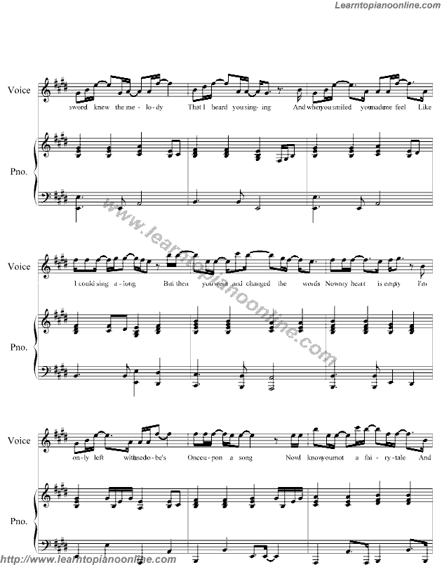 When There was Me and You by Vanessa Hudgens High School Musical Cast Piano Sheet Music Free