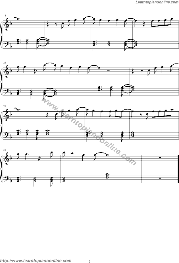 Just The Way You are by Bruno Mars Free Piano Sheet Music