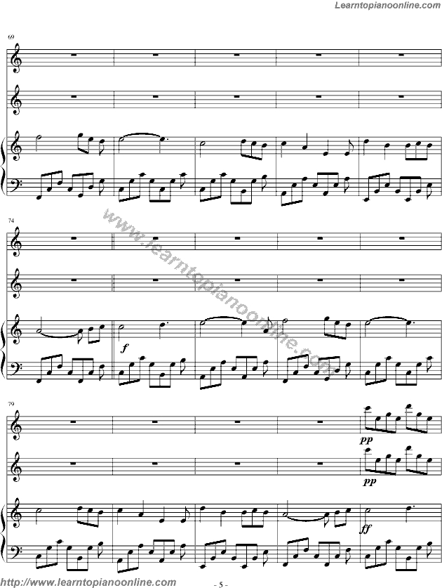 Santorini by Yanni Free Piano Sheet Music
