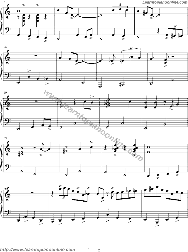 all of me Piano Sheet Music Free