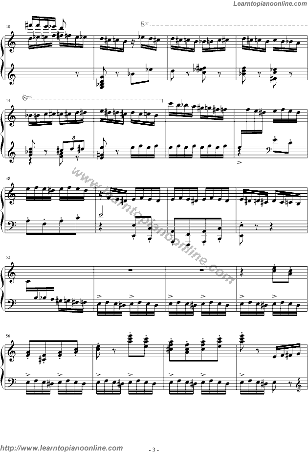 Flight Of The Bumble Bee by Maksim Mrvica Free Piano Sheet Music