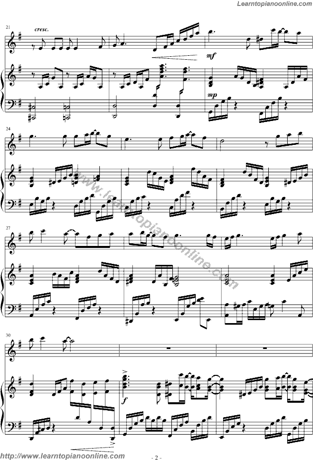 For You by Joe Hisaishi Free Piano Sheet Music Chords Tabs Notes Tutorial Score