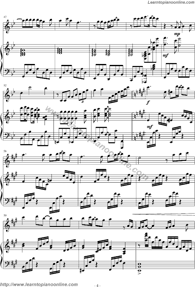 For You by Joe Hisaishi Free Piano Sheet Music Chords Tabs Notes Tutorial Score