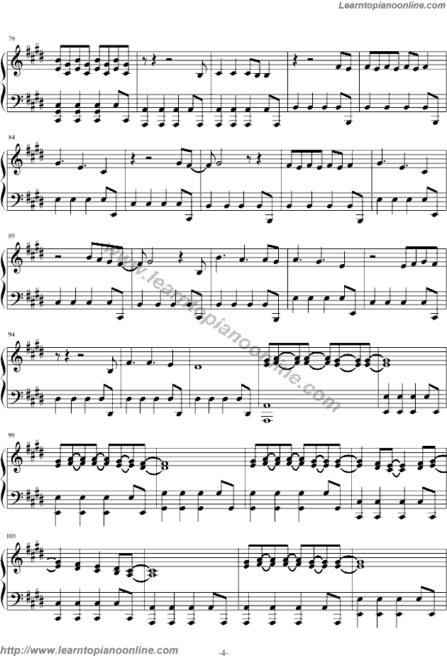 The One That Got Away by Katy Perry Free Piano Sheet Music Chords Tabs Notes Tutorial Score