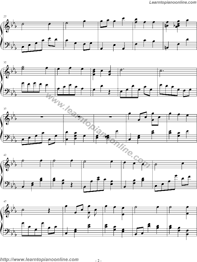 It's Only The Fairy Tale by Mai Hime Free Piano Sheet Music Chords Tabs Notes Tutorial Score