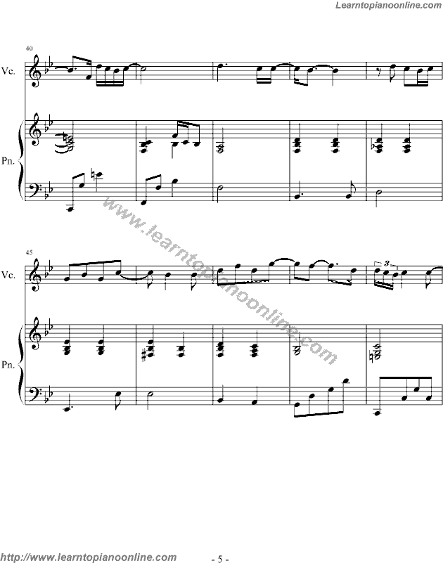 Emi Fujita - Desperado Free Piano Sheet Music Chords Tabs Notes Tutorial Score