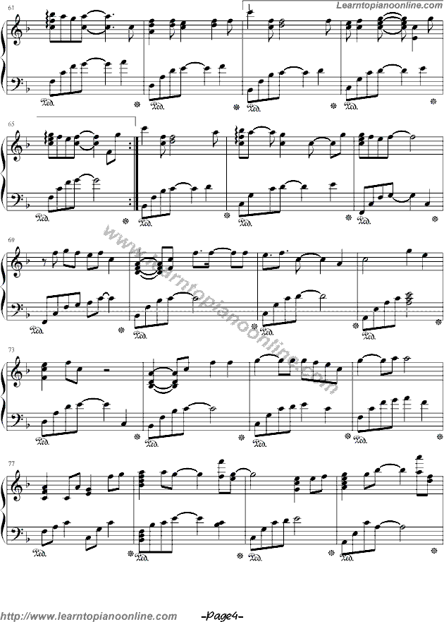Hatsune Miku - Letter Song Vocaloid Free Piano Sheet Music Chords Tabs Notes Tutorial Score