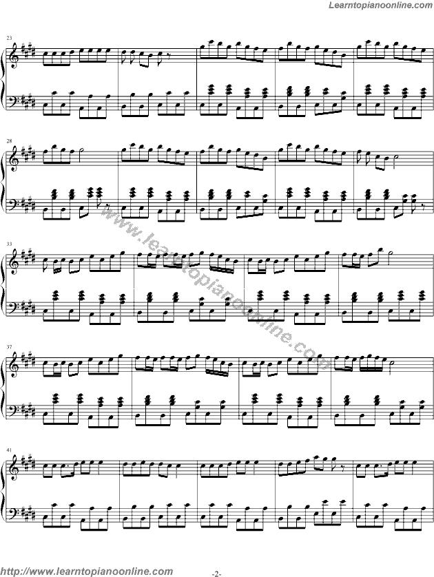 Smile Dk - Kissy Kissy Free Piano Sheet Music Chords Tabs Notes Tutorial Score