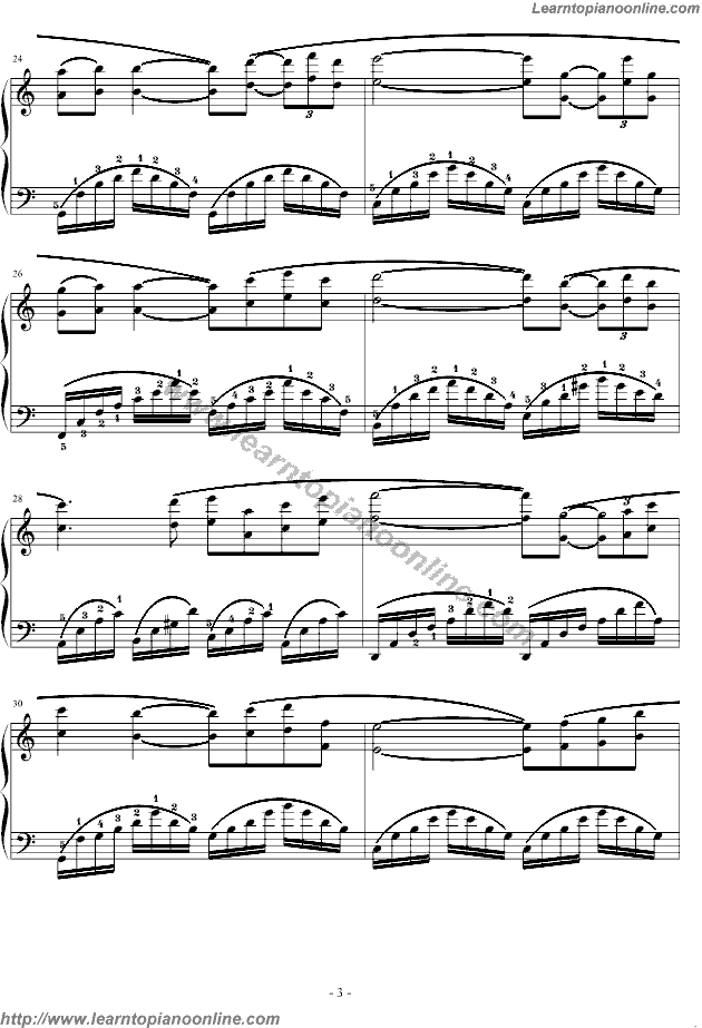 Richard Clayderman - Love Story( CHiquitita bebe ) Free Piano Sheet Music Chords Tabs Notes Tutorial Score