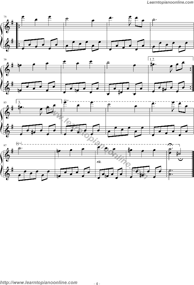 Richard Clayderman - Promenade Dans Les Bois Free Piano Sheet Music Chords Tabs Notes Tutorial Score