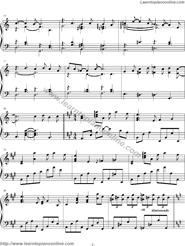 Yiruma - Dream a little dream of me Free Piano Sheet Music Chords Tabs Notes Tutorial Score