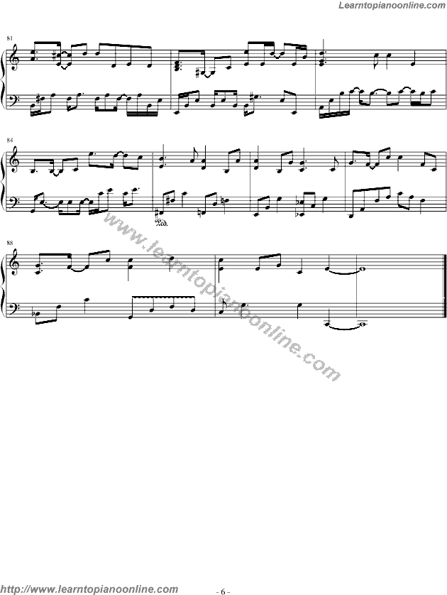 Yiruma - Destiny Of Love Piano Sheet Music Chords Tabs Notes Tutorial Score Free