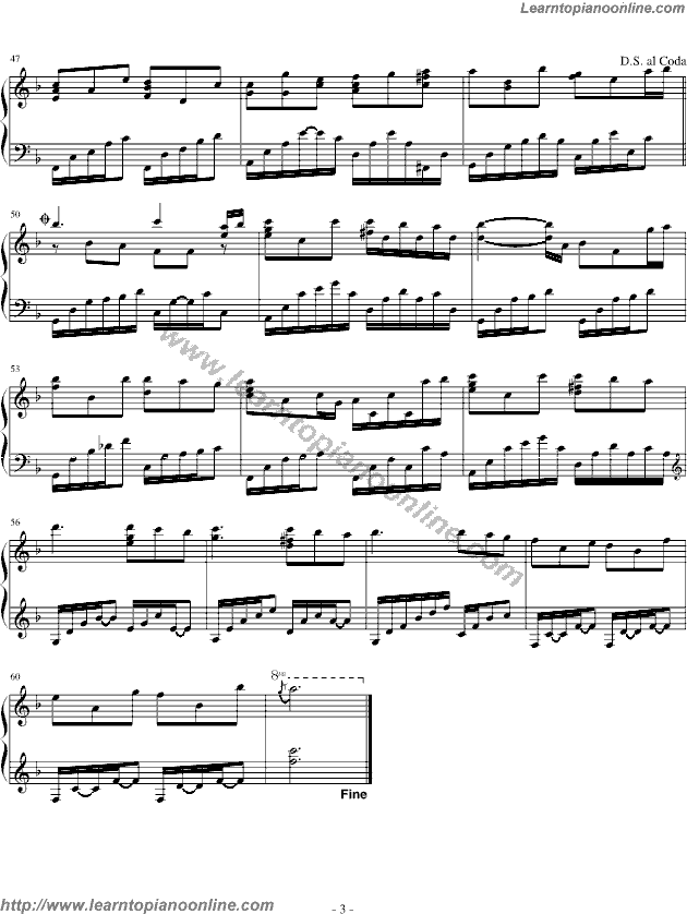 Yiruma - Dream (Glay Animation OST) Piano Sheet Music Chords Tabs Notes Tutorial Score Free