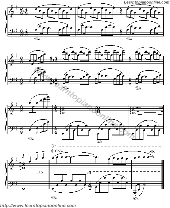 Richard Clayderman - Souvenir D'enfance Piano Sheet Music Chords Tabs Notes Tutorial Score Free