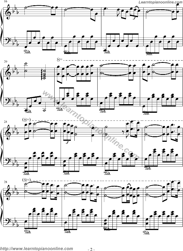 Richard Clayderman - Love Theme From Romeo Juliette Piano Sheet Music Chords Tabs Notes Tutorial Score Free