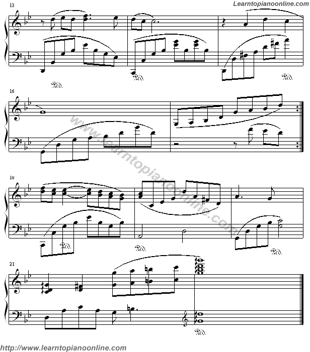 Richard Clayderman - Nostalgy Nostalgia Piano Sheet Music Chords Tabs Notes Tutorial Score Free