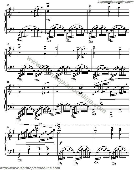 Richard Clayderman - Greensleeves Piano Sheet Music Chords Tabs Notes Tutorial Score Free
