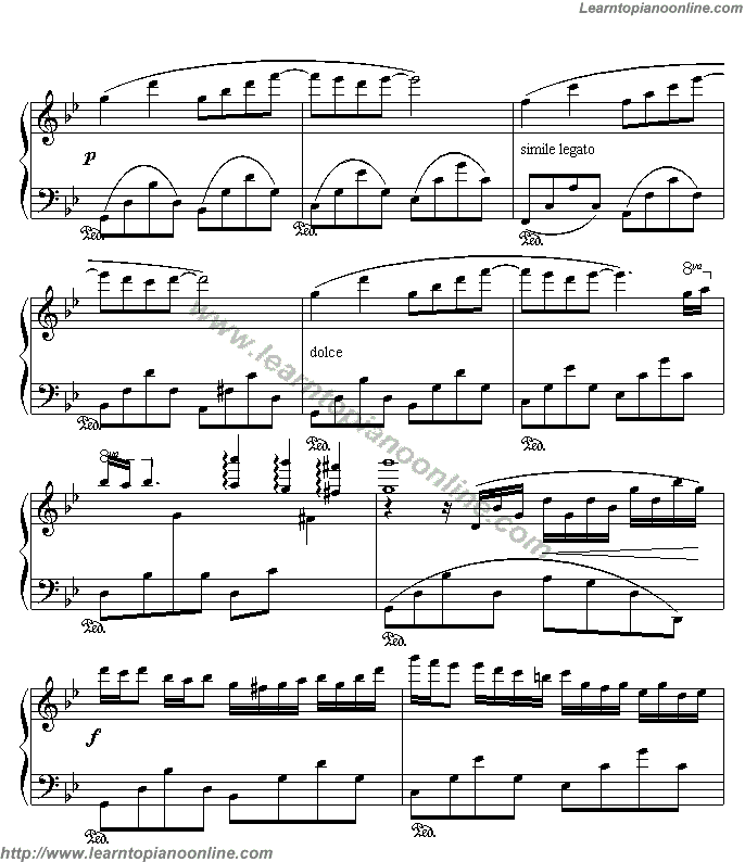 Richard Clayderman - Lyphard Melody(version2) Piano Sheet Music Chords Tabs Notes Tutorial Score Free
