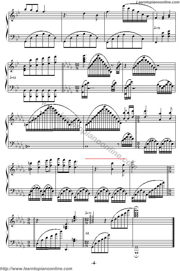 Richard Clayderman - Memory Piano Sheet Music Chords Tabs Notes Tutorial Score Free