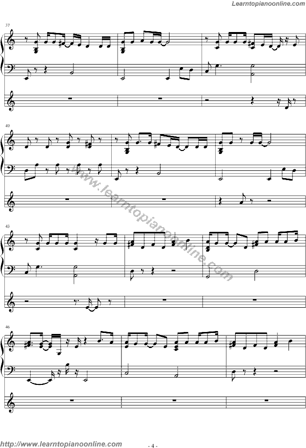 X Japan - Say Anything Piano Sheet Music Chords Tabs Notes Tutorial Score Free