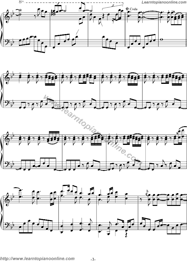 Yanni - The Mermaid Piano Sheet Music Chords Tabs Notes Tutorial Score Free