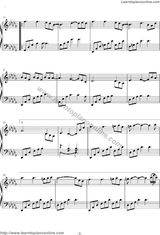 Yanni - Only A Memory Piano Sheet Music Chords Tabs Notes Tutorial Score Free