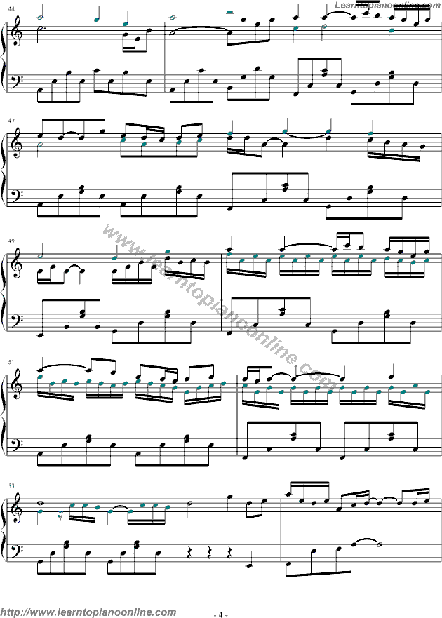 Yanni - With an Orchid(version2) Piano Sheet Music Chords Tabs Notes Tutorial Score Free